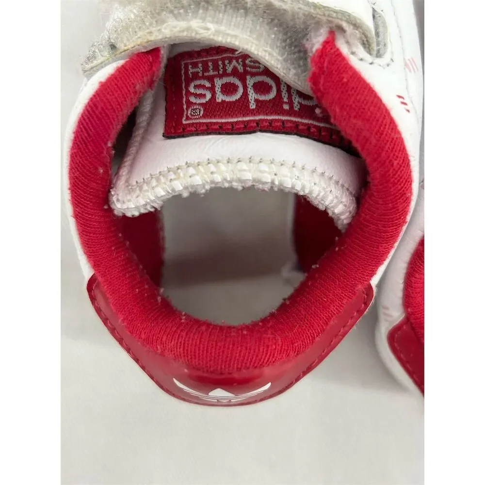 Adidas Stan Smith Baby Shoes White/Pink Size 2 2K Unisex